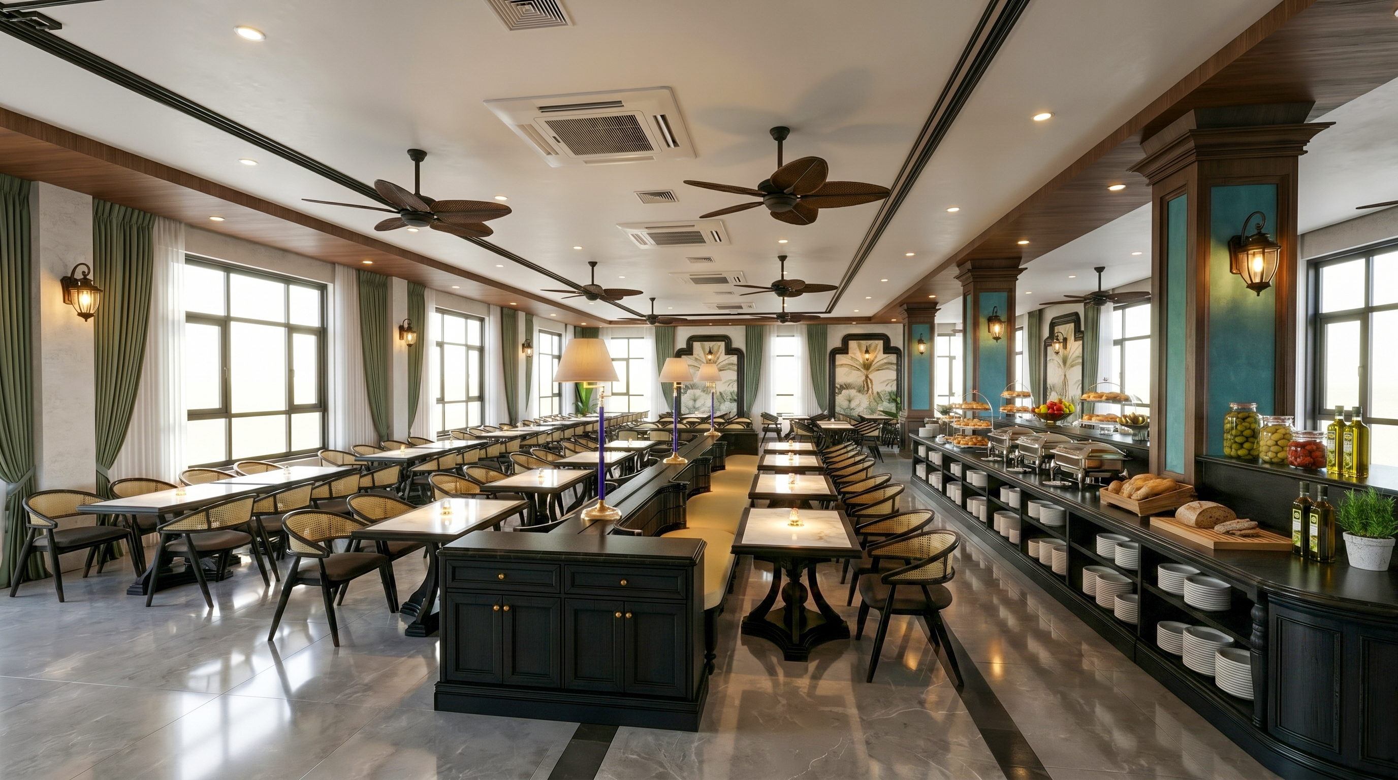 The resort dining room